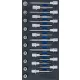 BGS technic 1/3 Szerszámtálca szerszámkocsihoz: 1/2" Bit dugókulcs készlet | T-profil (Torx) | 26 darabos (BGS 4119)