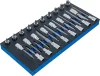 BGS technic 1/3 Szerszámtálca szerszámkocsihoz: 1/2" Bit dugókulcs készlet | T-profil (Torx) | 26 darabos (BGS 4119)