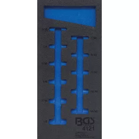   BGS technic 1/3 Szerszámtálca szerszámkocsihoz, üresen: 11 részes 1/4" hosszított COLL dugókulcs készlethez (nem tartozék) (BGS 4121-1)