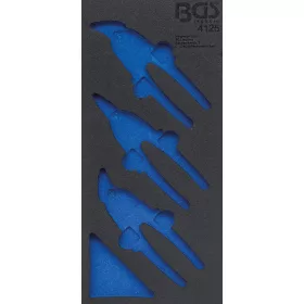   BGS technic 1/3 szerszámtálca szerszámkocsihoz, üresen: 3 részes karosszéria lemezvágó mini olló készlethez (nem tartozék) (BGS 4125-1)