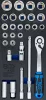 BGS technic 1/3 Szerszámtálca szerszámkocsihoz: 27 részes dugókulcs készlettel, 1/2", 8-32 mm (BGS 4126)