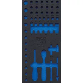   BGS technic 1/3 szerszámtálca szerszámkocsihoz (408x189x32 mm), üresen: 50 részes dugókulcs és hajtószár készlethez,1/4" (nem tartozék) (BGS 4127-1)