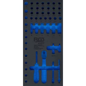   BGS technic 1/3 szerszámtálca szerszámkocsihoz (408x189x32 mm), üresen: 50 részes dugókulcs és hajtószár készlethez,1/4" (nem tartozék) (BGS 4127-1)