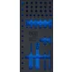 BGS technic 1/3 szerszámtálca szerszámkocsihoz (408x189x32 mm), üresen: 50 részes dugókulcs és hajtószár készlethez,1/4" (nem tartozék) (BGS 4127-1)