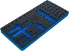 BGS technic 1/3 szerszámtálca szerszámkocsihoz (408x189x32 mm), üresen: 50 részes dugókulcs és hajtószár készlethez,1/4" (nem tartozék) (BGS 4127-1)