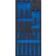 BGS technic 1/3 szerszámtálca szerszámkocsihoz (408x189x32 mm), üresen: 11 részes csavarhúzó készlethez (nem tartozék) (BGS 4131-1)