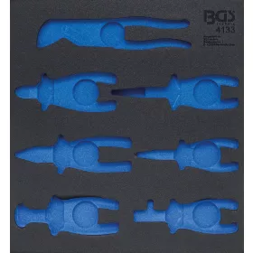   BGS technic 2/3 szerszámtálca szerszámkocsihoz (408x378x32 mm), üresen: 7 részes fogó készlethez (nem tartozék) (BGS 4133-1)