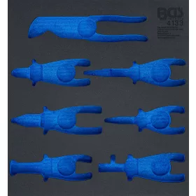   BGS technic 2/3 szerszámtálca szerszámkocsihoz (408x378x32 mm), üresen: 7 részes fogó készlethez (nem tartozék) (BGS 4133-1)