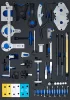 BGS technic 3/3 Szerszámtálca szerszámkocsihoz: Vezérlésrögzítő készlettel Fiat, Alfa, Lancia, Opel, Suzuki, Ford modellekhez (BGS 4137)