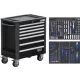 BGS technic 7 fiókos műhelykocsi, extra alacsony teljes súly, 4 szerszámtálcába rendezett 209 részes szerszámkészlettel (BGS 4140)