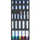 BGS technic Műhelykocsi-betét 1/3: dugókulcsbetétek, hatszögletű, 11 - 22 mm mély | E-profil E10 - E22 | 6,3 mm (1/4"), 10 mm (3/8"), 12,5 mm (1/2") | 26 darabos (BGS 4147)