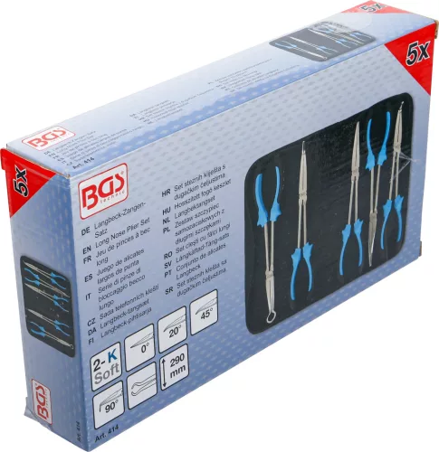BGS technic Fogó 5 részes készlet extra hosszú (BGS 414)