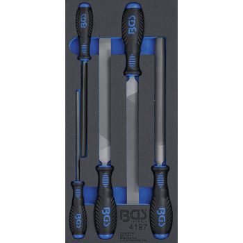   BGS technic Műhelykocsi-betét 1/3: Műhelyreszelő-készlet | 5 darabos (BGS 4197)