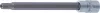 BGS technic Torx bitfej 1/4" T30x100, fúrt, extra hosszú (BGS 4203)