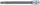 BGS technic Torx bitfej 1/4" T30x100, fúrt, extra hosszú (BGS 4203)