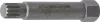 BGS technic M50x64mm bit, rögzítő golyós, 12mm-es külső hatlapú véggel (BGS 4248-3)