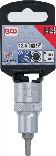 BGS technic Imbusz bitfej 1/2" hossza: 53mm, 4mm (BGS 4250)
