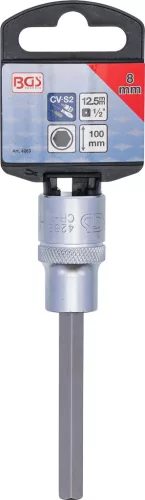 BGS technic Imbusz bitfej 1/2" hossza: 100mm, 8mm (BGS 4263)