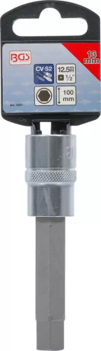 BGS technic 1/2" Bit Dugókulcs fej | hossz 100 mm | Imbusz 13 mm (BGS 4267)