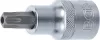 BGS technic Biztonsági Torx bitfej, 1/2", fúrt. T50, 53 mm hosszú (BGS 4328)