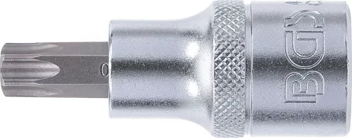 BGS technic Biztonsági Torx bitfej, 1/2", fúrt. T50, 53 mm hosszú (BGS 4328)