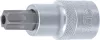 BGS technic Biztonsági Torx bitfej, 1/2", fúrt. T55, 53 mm hosszú (BGS 4329)
