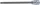 BGS technic bitfej Spline M8x200mm, 1/2" (BGS 4334)