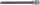 BGS technic bitfej Spline M10x200mm, 1/2" (BGS 4335)