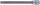 BGS technic bitfej Spline M10x200mm, 1/2" (BGS 4335)