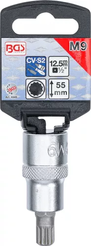 BGS technic bitfej Spline M9x55mm, 1/2" (BGS 4349)