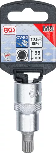 BGS technic bitfej Spline M9x55mm, 1/2" (BGS 4349)