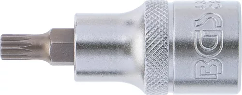 BGS technic Spline típusú bitfej, 1/2", hossza: 53mm, M6 (BGS 4351)
