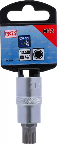 BGS technic Spline típusú bitfej 1/2" hossza: 53mm, M12 (BGS 4354)