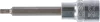 BGS technic Spline típusú bitfej, 1/2", hossza: 100mm, M5 (BGS 4359)