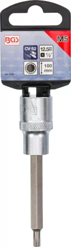BGS technic Spline típusú bitfej, 1/2", hossza: 100mm, M5 (BGS 4359)