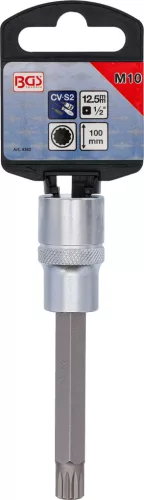 BGS technic Spline típusú bitfej, 1/2", hossza: 100mm, M10 (BGS 4362)