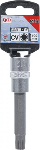 BGS technic Spline típusú bitfej, 1/2", hossza: 100mm, M12 (BGS 4363)