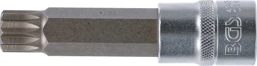 BGS technic Spline típusú bitfej, 1/2", fúrt, M18, 100mm (BGS 4365)