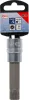 BGS technic Spline típusú bitfej, 1/2", fúrt, M18, 100mm (BGS 4365)