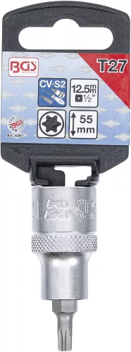 BGS technic Torx bitfej 1/2" nem fúrt, hossza: 53mm, T27 (BGS 4367)