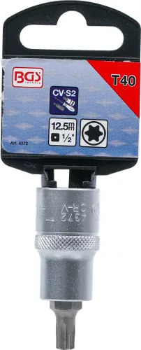 BGS technic Torx bitfej 1/2" nem fúrt, hossza: 53mm, T40 (BGS 4372)