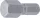BGS technic Bitfej, hatszögű 12mm 5/16" hossza: 30mm (BGS 4390)