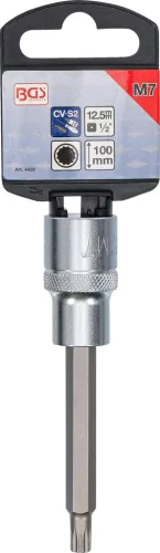 BGS technic Spline Bitfej, 1/2", M7, 100 mm hosszú (BGS 4432)