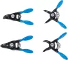 BGS technic Seegerfogó készlet kis biztosítógyűrűkhöz, 80 mm, 4 részes, külső és belső, egyenes és hajlított (BGS 444)