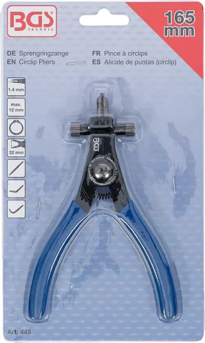 BGS technic Seeger gyűrű fogó Profi 165mm, külső (BGS 445)