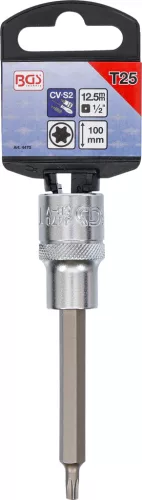 BGS technic Torx bitfej 1/2" nem fúrt, hossza: 100mm, T25 (BGS 4470)