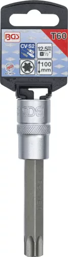 BGS technic Torx bitfej 1/2" nem fúrt, hossza: 100mm, T60 (BGS 4476)
