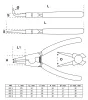 BGS technic Seeger gyűrű fogó készlet 4 részes, 175mm (BGS 447)