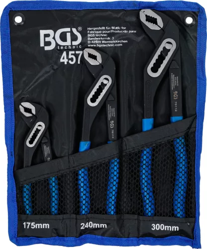 BGS technic Vízpumpa fogó készlet 3 részes (BGS 457)