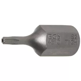   BGS technic Biztonsági Torx bit, fúrt T10 3/8" hossza: 30mm (BGS 4610)